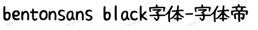 bentonsans black字体字体转换